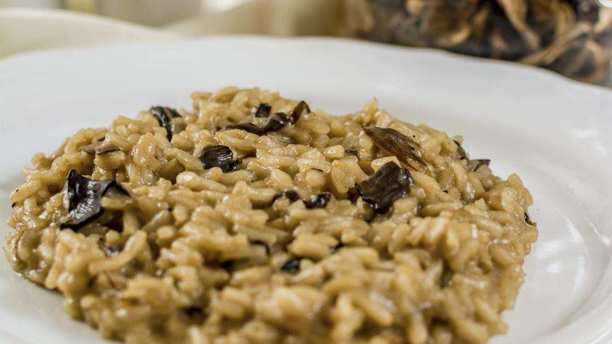 arroz con setas