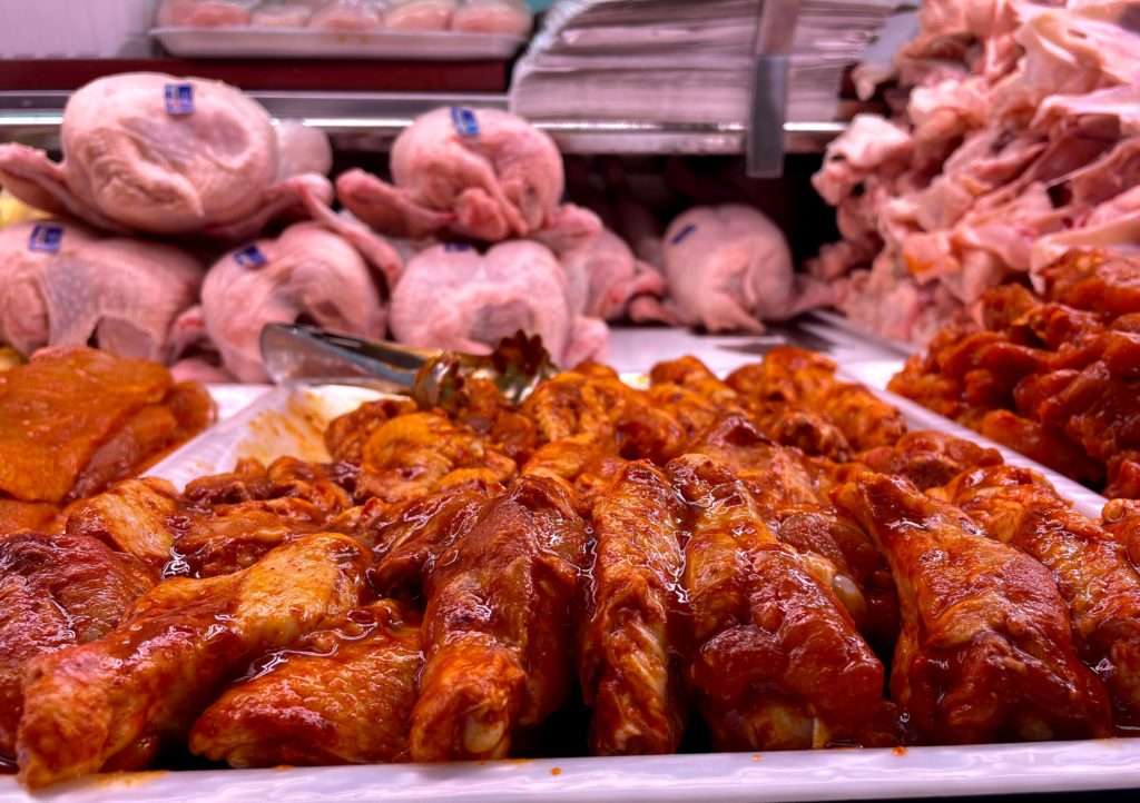 Alitas adobadas Pollería Resti Mercado del Corregidor Logroño