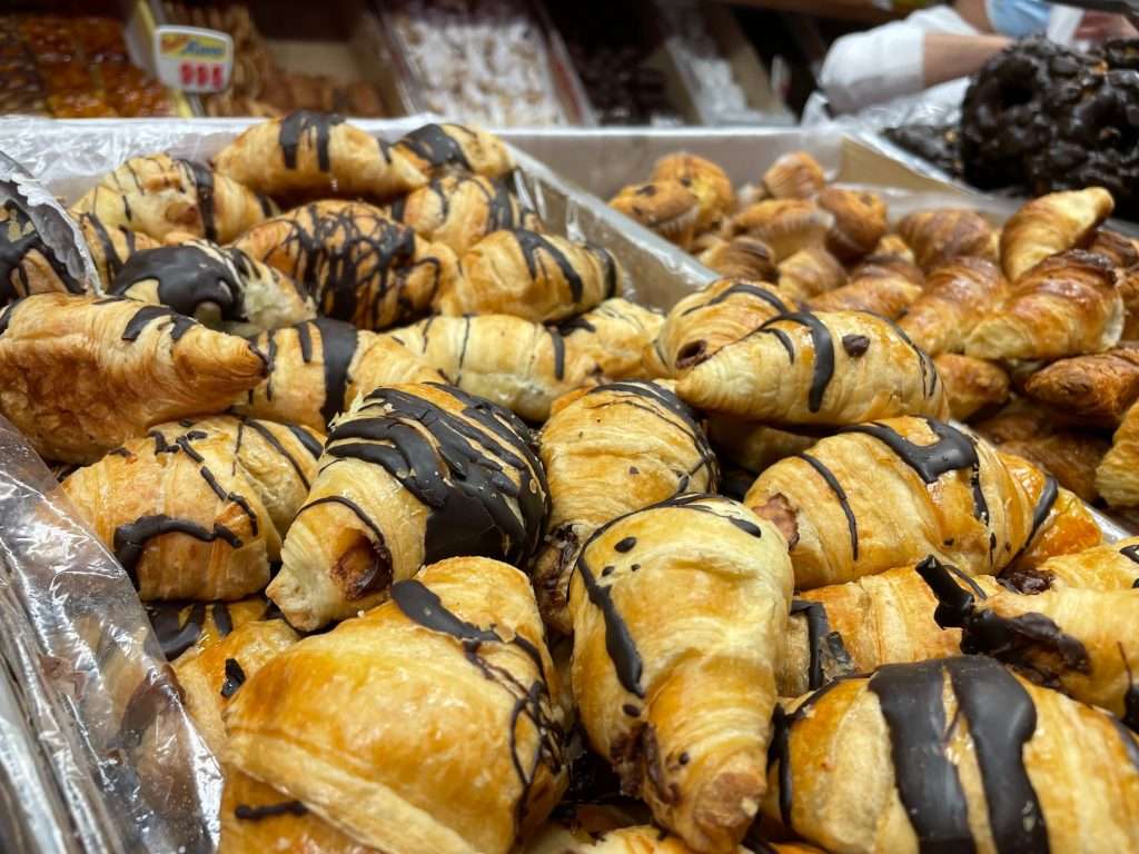 cruasanes de chocolate Pastas Nieves