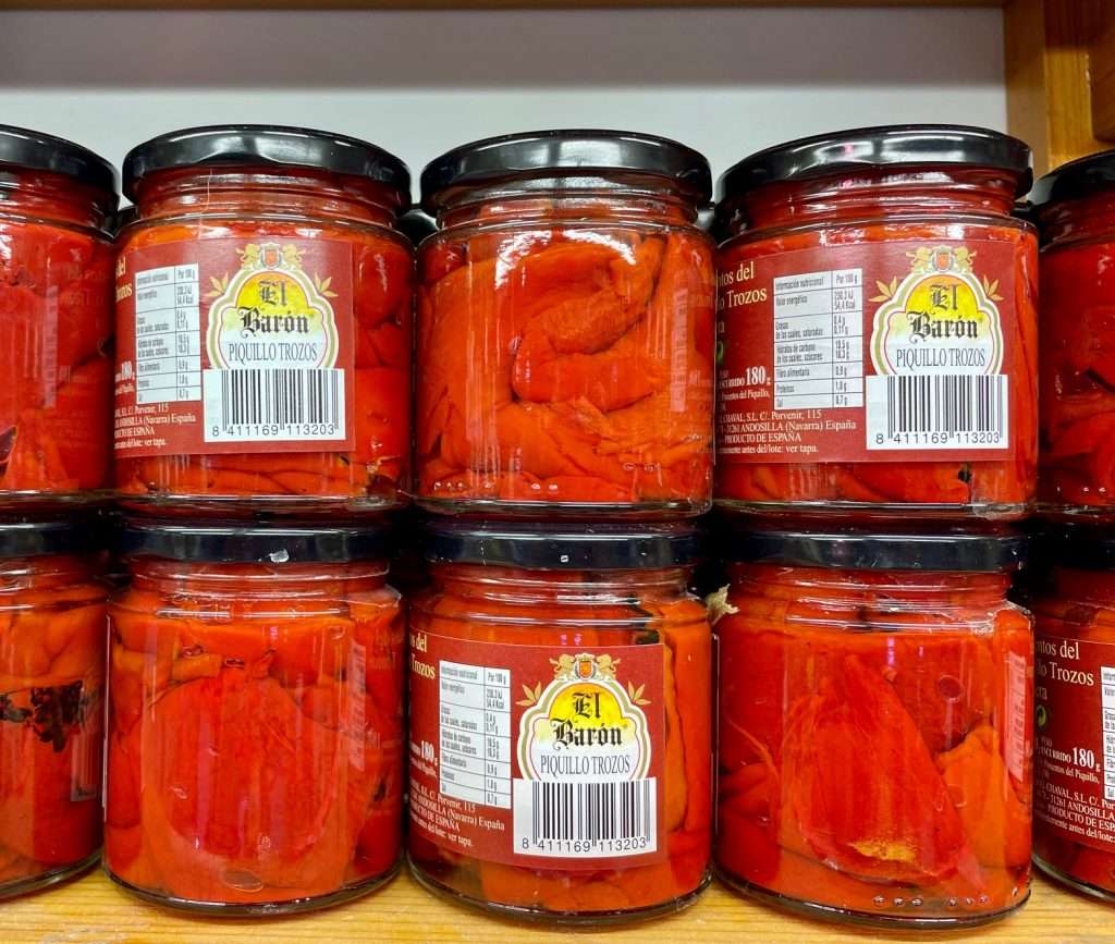 Oferta pimientos Asados a Leña en tiras Pastas Nieves